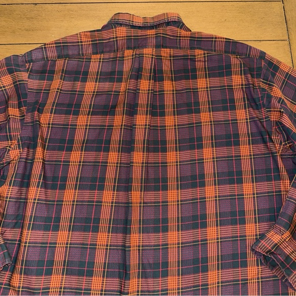 Ralph Lauren Blake Mens XL Button Up Shirt Long Sleeve Plaid Multi Color - Picture 9 of 13